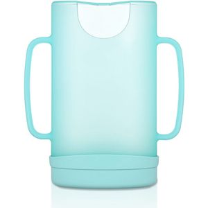 Houder voor melkbewaarzakjes zonder knijpen. Bewaarzakhouder voor babymelk voor voedselzakken, drankpakken en sappakken, met handige handgreep voor eenvoudig zelf voeden zonder knoeien (groen)