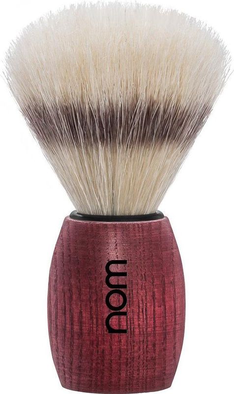 NOM - Olé - Scheerkwast - Rood gebeitst essenhouten frame - Natuurzijde