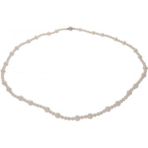 Verlinden Juwelier - Cultive parelcollier  - Wit gouden - 14 karaat - 61 cm