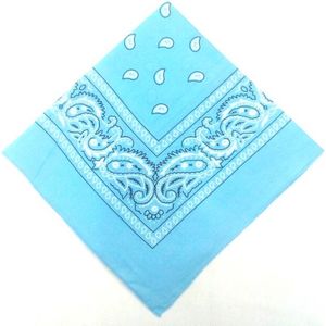 Boerenzakdoek - Cowboy Zakdoek - Bandana - Dames - Heren - Lichtblauw