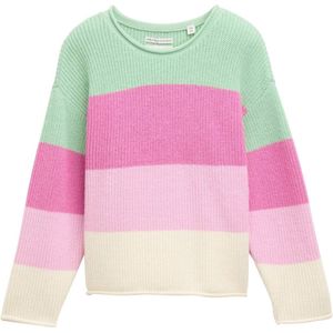 Tom Tailor - Jacquardtrui - Multicolor - Met Streepmotief