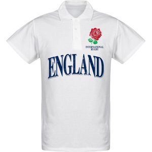 Engeland Rose International Rugby Polo Shirt - Wit - S