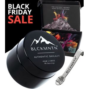 Authentic Shilajit Resin 100% Pure - 45 Gram - Mumijo - 83,47% Fulvinezuur - Gratis Maatlepel - EuroFins Gecontroleerd