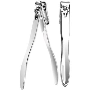 360° roterende professionele nagelknipper - antislipontwerp van roestvrij staal, nauwkeurig knippen van vinger- en teennagels