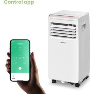 Comfee Mobiele Airconditioner met APP - 7000 BTU - 68 m³ - Gratis Raamafdichtingskit - Krachtige Airco, Ventilator en Ontvochtiger in één - Geen Verwarmfunctie