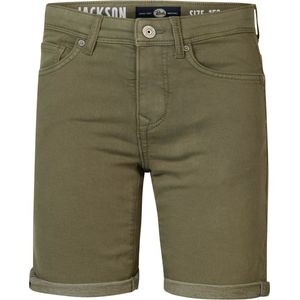 Petrol Industries - Jongens Gekleurde Denim Short Shoreity - Groen - Maat 176