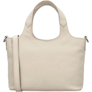 Charm London Washington Handtas - Schoudertas - Shopper - Schouderband - Leer - Crème - 100% Leer