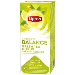 Thee lipton balance green tea citrus 25x1.5gr | Pak a 25 stuk