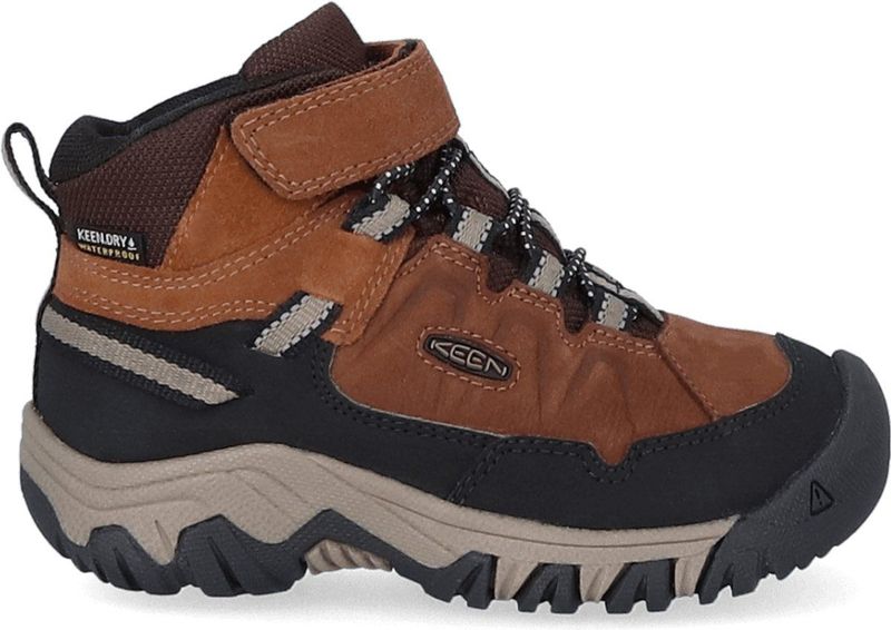 KEEN Targhee 4 Mid Waterdichte wandelschoenen voor kinderen, uniseks, bison brindle, 36 EU