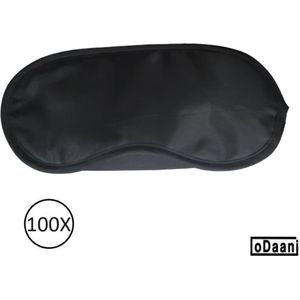 Slaapmasker zwart 100 stuks met neusflap - slaapmasker vrouwen - slaapmasker mannen - Slaapcomfort - oDaani
