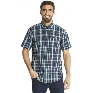 Geruit overhemd van polyesterkatoen met korte mouwen