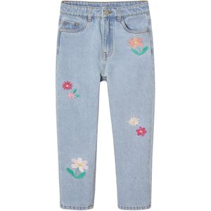 Vertbaudet Mom meisjesjeans met bloemenborduurwerk