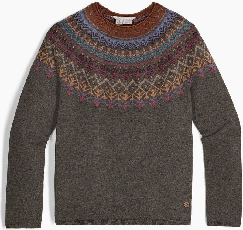 Royal Robbins - Westlands Fairlisle Crew - Trui - Groen