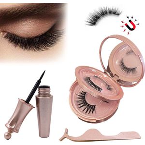 Magnetische Wimpers met Magnetic Eyeliner en Draagbare Spiegels - Valse Wimpers - Magnetic Lashes - Nep Wimpers - wimperlifting set