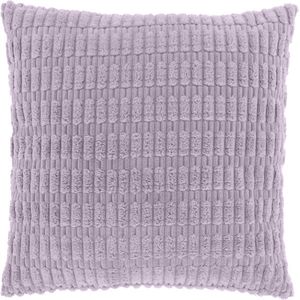 CEDRO - Sierkussenhoes - 45x45 cm - Ribmotief - Lila