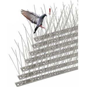 Duivenpinnen en Meeuwenpinnen RVS 3.5 Meter - Effectieve Vogelwering voor Balkon, Dak en Raam