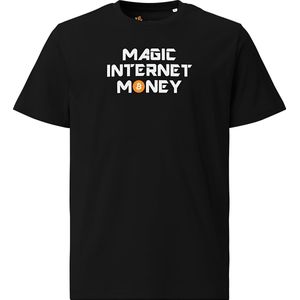 Magic Internet Money - Unisex - 100% Biologisch Katoen - Kleur Zwart - Maat 2XL | Bitcoin cadeau| Crypto cadeau| Bitcoin T-shirt| Crypto T-shirt| Crypto Shirt| Bitcoin Shirt| Bitcoin Merch| Crypto Merch| Bitcoin Kleding