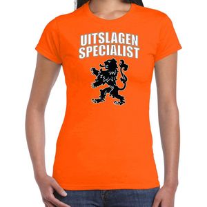 Uitslagen specialist met leeuw oranje t-shirt Holland / Nederland supporter EK/ WK voor dames XS