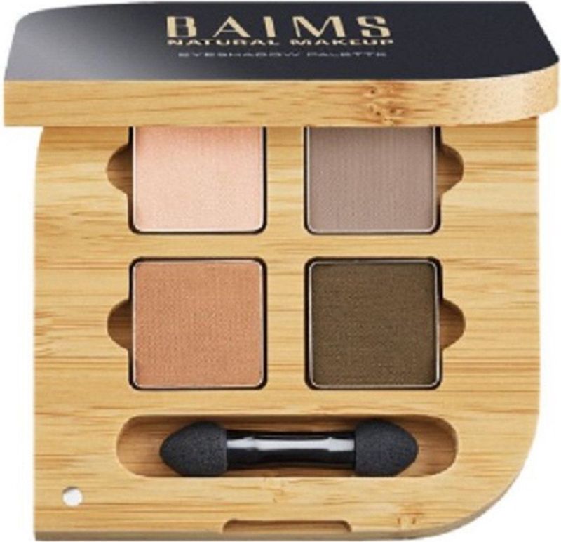 BAIMS Eyeshadow Quad Mother Earth – Natuurlijke Oogschaduw 100% Biologisch, Vegan, Warm Aarde Tinten Palet