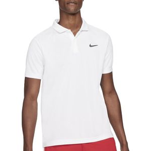 Nike Nike Court Dry Victory Sportshirt - Maat S  - Mannen - wit - zwart