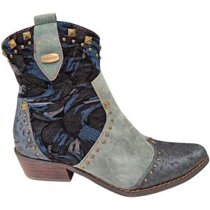 Laura Vita - Cowboylaarzen - Blauw - Leren Dames