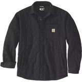 Carhartt - Quilted Snap Front Shirt Jac - Zwart - Loose Fit - Lange Mouwen