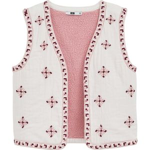 WE Fashion Meisjes gilet met embroideries
