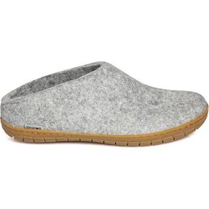 Glerups Slipper met rubber zool-Grijs-39