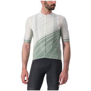 Castelli Speed Strada Korte Mouw Wielertrui Groen,Wit L Man
