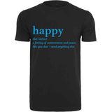 Mister Tee - Happy Definition Dames T-shirt - XL - Zwart
