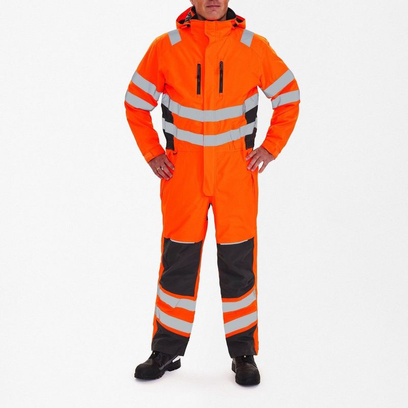 F. Engel - 4946 - Werkoverall - Oranje/Antraciet - Winter