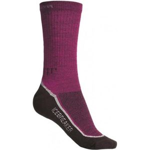 Icebreaker - Lite Skisok - Cranberry/Java/Silver - Merino Wol
