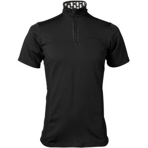 SuperRebel DANIEL_ – Sportshirt heren – Zwart – Fitted – Ademend & stretch – Casual & sportief