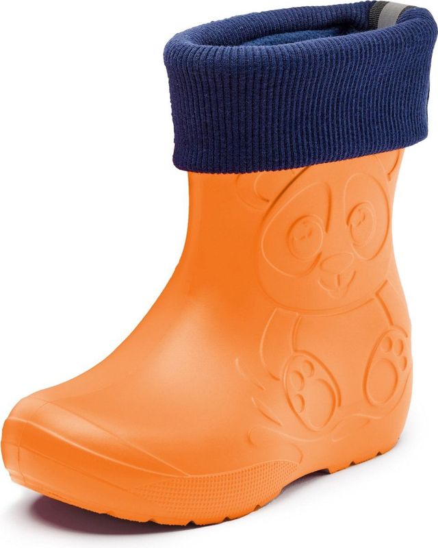 Ladeheid Vederlichte rubberlaarzen voor kinderen, thermo met voering LA-CA-249, Oranje 151c, 22/23 EU