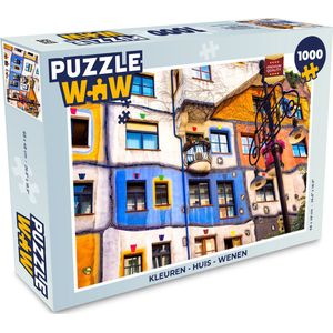 Puzzel Kleuren - Huis - Wenen - Legpuzzel - Puzzel 1000 stukjes volwassenen
