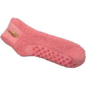 Wollige sokken vioolsleutel roze