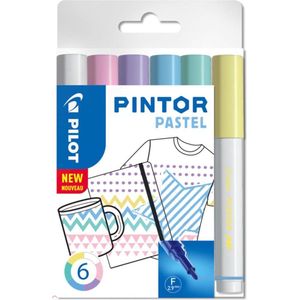 Pilot Pintor Pastel Verfstiften Set - Pastel Set - Fijne marker met 2,9mm punt - Inkt op waterbasis