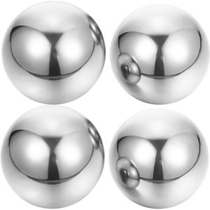 Zeynomax - 2 paar roestvrijstalen baodingballen voor handstimulatie en stressverlichting - Chinese handoefenballen van metaal