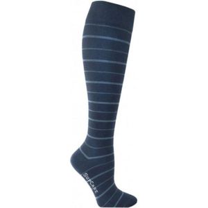 Supcare compressiekousen maat S (37-39) – bamboo blue – trendy compressie sokken – steunkousen – ademend – gezwollen, vermoeide en pijnlijke benen & voeten – spataderen - dagelijks gebruik – vliegreizen – zwangerschap – dames en heren