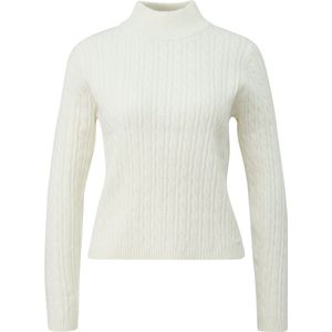 QS - Gebreide Trui - Donkerbruin - Met Kabels