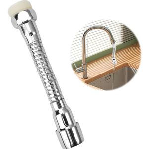 Verlenging kraan 360 graden flexibel opzetstuk voor keuken badkamer toilet 14 cm