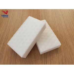 Wonderspons - 10 pack - Extra sterk - Normaal formaat 100x60x20mm - Scheurt niet - Melamine spons - Schoonmaakspons - Vlekkenspons - Keukenspons - Magic sponge - Magische spons