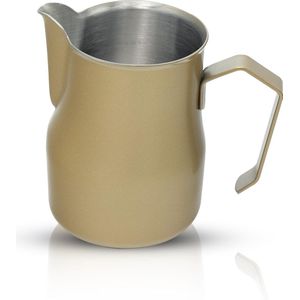 Maevory Melkkan - Opschuim - 350ml - Goud - Melkkannetje RVS - Barista Melkkan