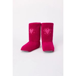Woody Studio boots - framboos rood - hartje - 242-12-YSA-C/357 - maat 40/43