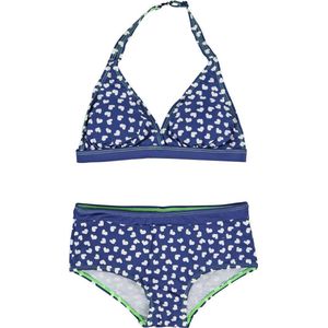 Boobs & Bloomers donkerblauwe halter meisje bikini Luna - Maat 140