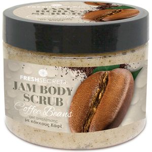 Fresh Secrets Jam Body Scrub Energie Gevend, Koffie Bonen 320ml