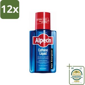 Alpecin - Cafeïne Liquid - Hair Tonic - 200 ml - Voordeelverpakking - 12 stuks - Haarlotion - Cafeïne shampoo