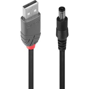 LINDY USB-Stroomkabel - USB 2.0 - 1.50m - Zwart
