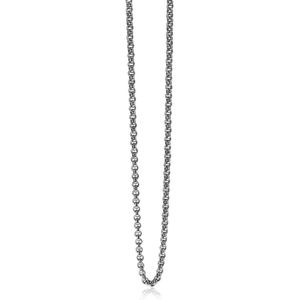 Zinzi zilveren jasseron ketting 5mm breed 45cm ZIC1009