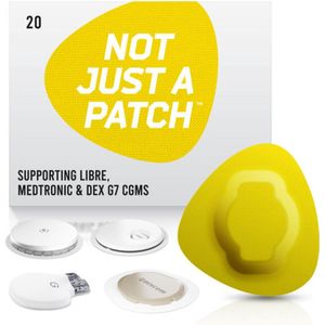 Not Just a Patch - Yellow sensor patches - 20 pack - S - For Freestyle Libre, Medtronic Guardian en Dexcom